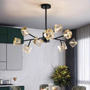 Axyaa Crystal Chandelier Pendant Light for Living Room Dining Room Ceiling Lighting