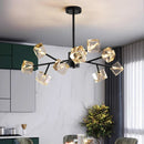Axyaa Crystal Chandelier Dining Room Ceiling Light Luxury Pendant Lamp