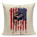 Axyaa Union Jack American Flag Throw Pillow Cases 45x45cm Square Top King Size