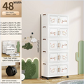 Axyaa Foldable Storage Box, Heavy-Duty Rolling Organizer for Bedroom, 2 Colors - Snacks, Clothes, Toys