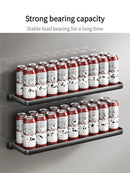 Axyaa Kitchen Spice & Condiment Rack: Wall Mounted, Foldable, Multifunctional Utensil Organizer