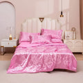 Axyaa Silky Jacquard Summer Quilt Set - Smooth & Machine Washable