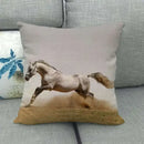 Axyaa Horse Print Cushion Covers: Animal Pillow Cases for Home Decoration