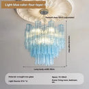 Axyaa Glass Art Pendant Light - White Pink Modern French Design for Home Decor