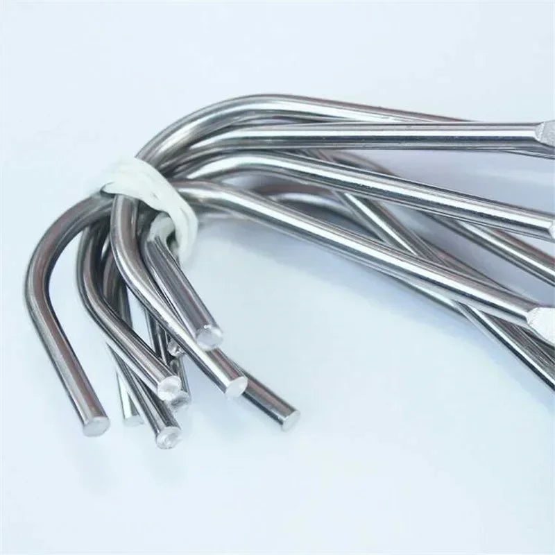 Axya Stainless Steel Meat Hooks for BBQ Roasts and Storage