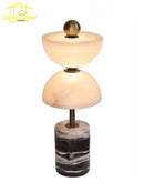 Axyaa Marble Table Lamp: Modern LED Desk Light for Home, Hotel, Study & Office
