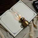Axyaa LED Retro Lantern- Battery Operated Hanging Oil Lamp for Home Holiday Decor