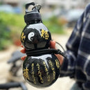 Axyaa Retro Water Gourd Plastic Bottle - Large Capacity, Portable for Sports, Outdoor, Travel