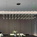 Axyaa Luxury Stainless Steel Crystal Chandelier for Living Room and Dining Room