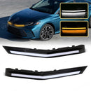 Axyaa LED Daytime Running Lights Camry 2024-2025 Engine Hood Vent Cover DRL Turn Signal