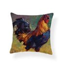 Axyaa Watercolor Rooster Pattern Pillowcase Home Decor Throw Cushion Cover