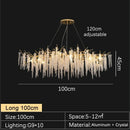 Axyaa Luxury Crystal Chandelier for Elegant Living Spaces