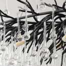 Axyaa Gold Crystal Ceiling Chandelier for Living Room Bedroom Elegant Tree Branch Pendant Light
