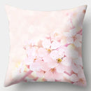 Axyaa Spring Flowers Landscape Cushion Cover 45x45cm - Decorative Pillow Case for Sofa and Bed