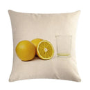 Axyaa Pineapple Orange Fruit Plant Linen Pillowcase 45*45cm