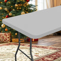 Axyaa Outdoor Picnic Waterproof Tablecloth, Elastic Fitted Table Protector