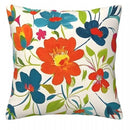 Colorful Floral Pattern Pillow Covers for Sofa, Bedroom & Car by Axyaa