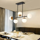 Axyaa Square Tube Magic Bean Glass Spherical Chandelier