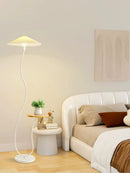 Axyaa Cream Floor Lamp with Shelf - Minimalist Design for Living Room & Bedroom