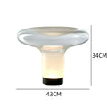 Axyaa Glass Bedside Lamp: Modern Minimalist LED Light for Contemporary Spaces
