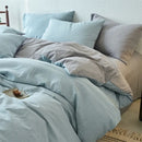 Axyaa 100% Cotton Yarn-Dyed 4-Piece Duvet Set - Ultra-Soft Bedding