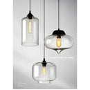 Axyaa Black Glass Cluster Chandelier, Adjustable 3-Light Pendant for Kitchen Island, Dining