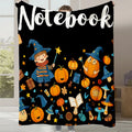 Axyaa Halloween Cartoon Flannel Blanket - Cute Print - Office Nap Sofa Blanket