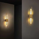 Axyaa Nordic LED Wall Lamp - Dual Power Metal Acrylic Sconce for Home Decor