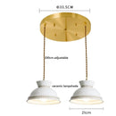 Axyaa Modern Ceramic LED Pendant Light - French Style Hanging Lamp
