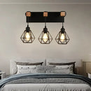 Axyaa Retro Industrial Wooden Wall Lamp LED Fixture for Bedroom, Restaurant, and Hotel