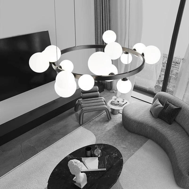 Axyaa LED Chandeliers for Modern Home Decor Indoor Lighting