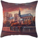 Axyaa French Landscape Pillowcase: Custom European-style Cushion Cover for Home Decor