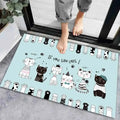 Axyaa Geometric Print Non-Slip Kitchen Rug: Bohemian Ethnic Style, Modern Design