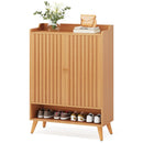 Tribesigns Axyaa 5-Tier White Shoe Cabinet with Doors, Wood Storage for Bedroom & Living Room