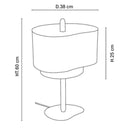 Axyaa Japan Cloth Desk Lamp Home Decor LED Night Light