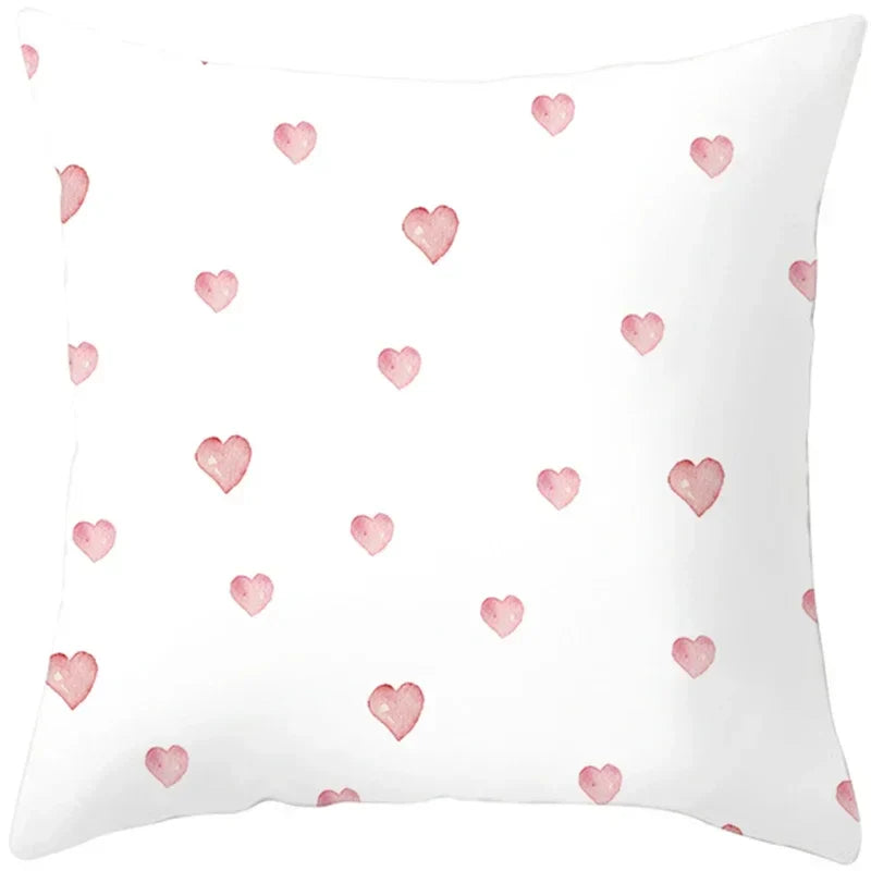 Axyaa Valentine's Day Parchment Pillow Set for Home Sofa, Square Pillowcase