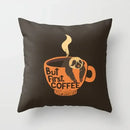 Axyaa Coffee Print Polyester Throw Pillow Case for Home Sofa Chair Decor