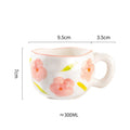 Axyaa Ceramic Mug: Irregular Pattern Coffee Cup for Creative Gifts
