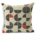 Axyaa Mandala Graffiti Cushion Cover 45x45cm Linen Pillow Case for Sofa Bed Decor