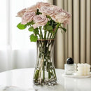 Axyaa Glass Vase for Lilies: Minimalist Nordic Living Room Decor