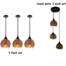 Axyaa Nordic Glass Pendant Lamp Set - Creative Stained Loft Hanging Lights