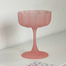 Axyaa Flower Petal Wine Glasses Set Nordic Cocktail Goblet Clear Champagne Milk Cup