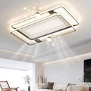 Axyaa Modern Ceiling Fan Lamp for Kids Bedroom with Remote Control and Light