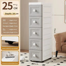 Axyaa Slim Utility Bin: PP Kitchen & Bathroom Organizer for Efficient Storage