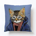 Axyaa Cartoon Animal Linen Pillowcase for Home Sofa Decor