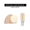 Terrazzo Japanese Retro Nordic LED Wall Lamp for Home Decor by Axyaa