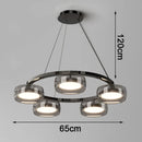 Axyaa Crystal Chandelier Pendant Light for Living Room and Bedroom