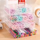 Acrylic Desk Organizer Drawer for Pens Pencils Tape Axyaa Stationery Office Supply