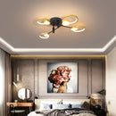 Axyaa LED Circle Ring Gold Chandelier Remote Control Lighting