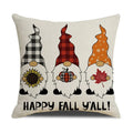 Axyaa Thanksgiving Pumpkin Pillow Cover 45*45cm Home Decor Cotton Linen
